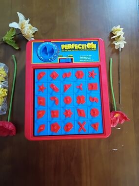 Perfection Kids Game - Red and Blue Puzzle Board